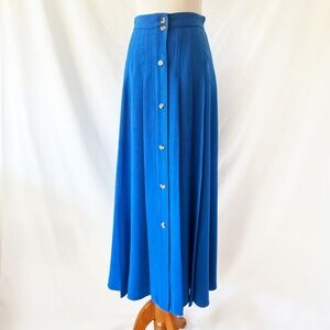 H&M Blue Pleated Skirt Size 2